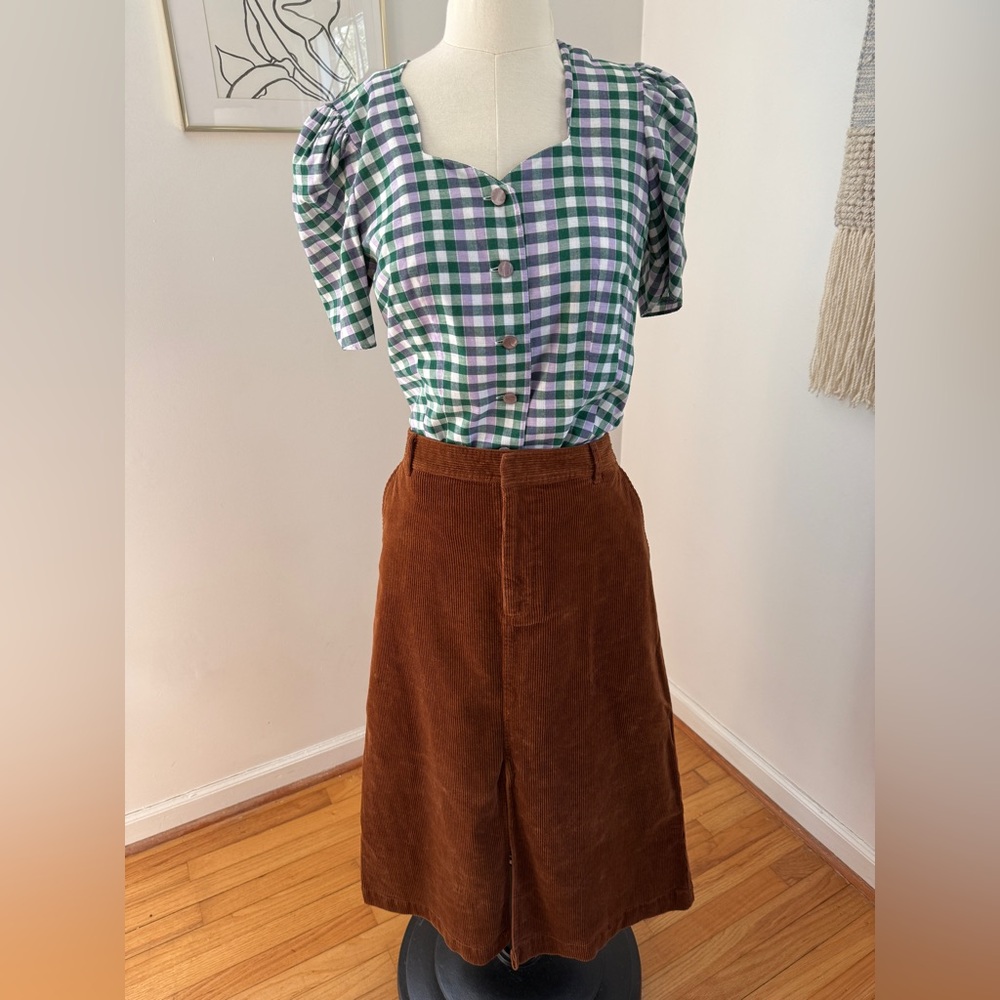 Gap Corduroy midi with front slit - Picture 3 of 8
